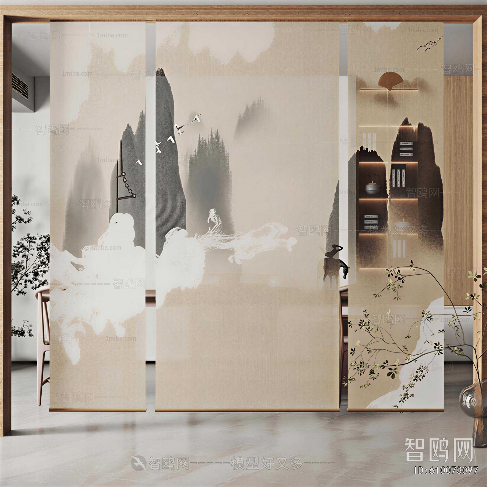 New Chinese Style Door Curtain
