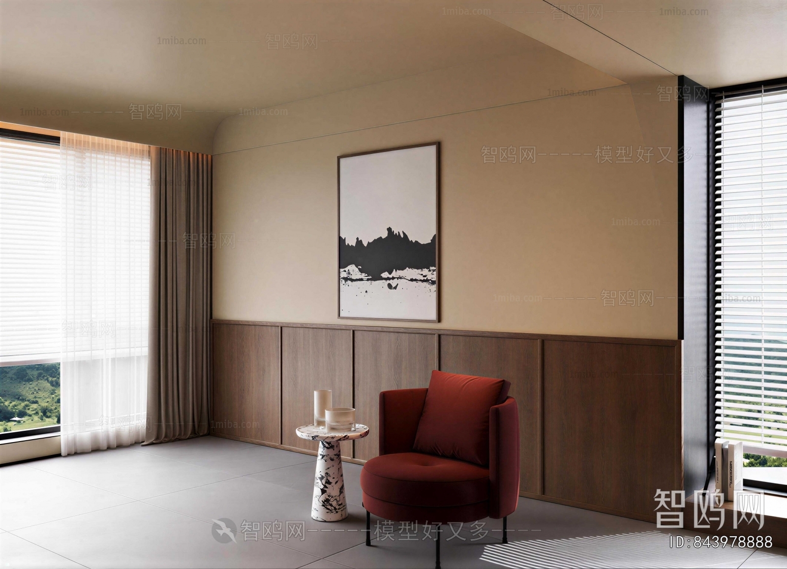 Wabi-sabi Style A Living Room