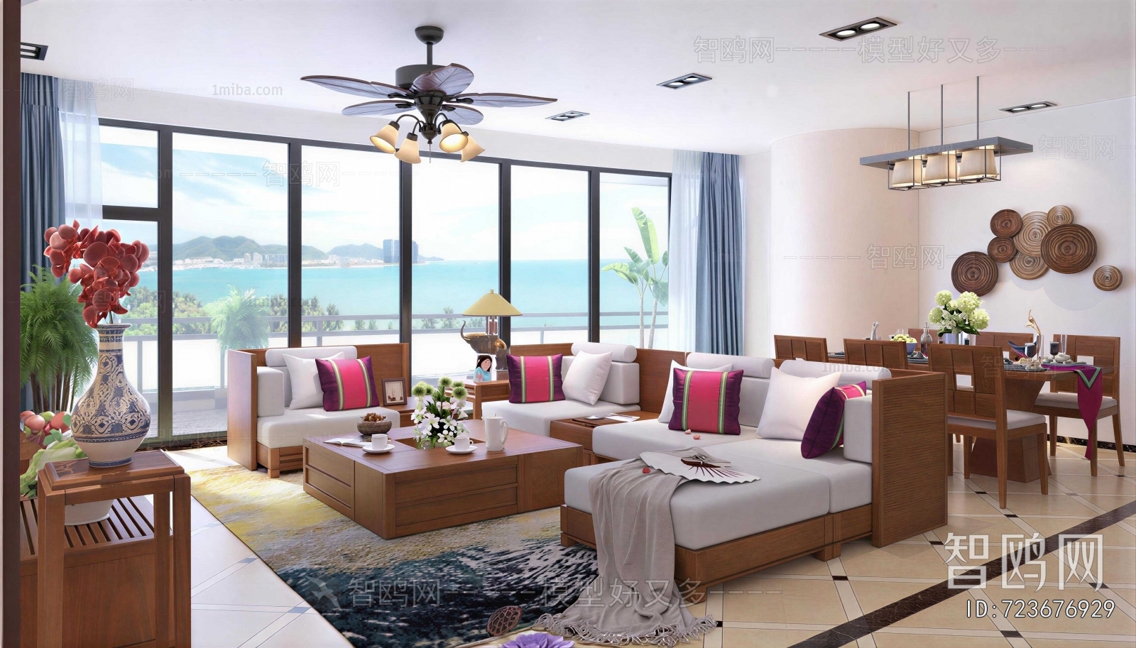 Southeast Asian Style A Living Room