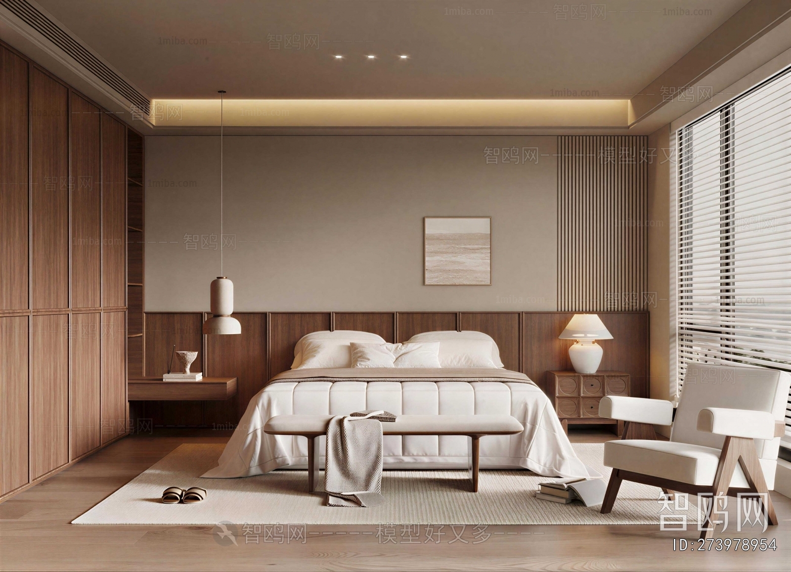 Wabi-sabi Style Bedroom