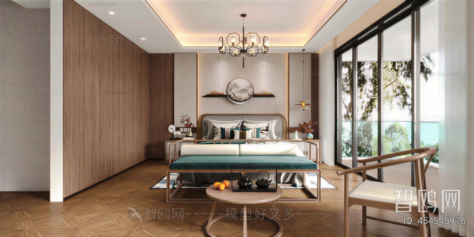 New Chinese Style Bedroom