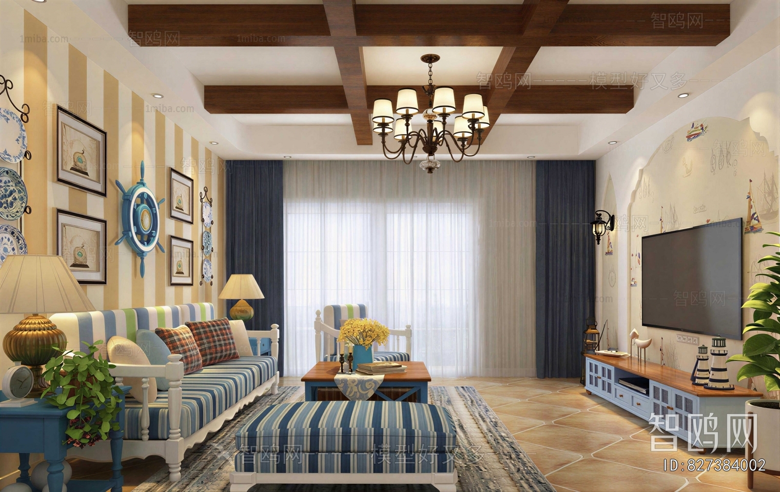Mediterranean Style A Living Room