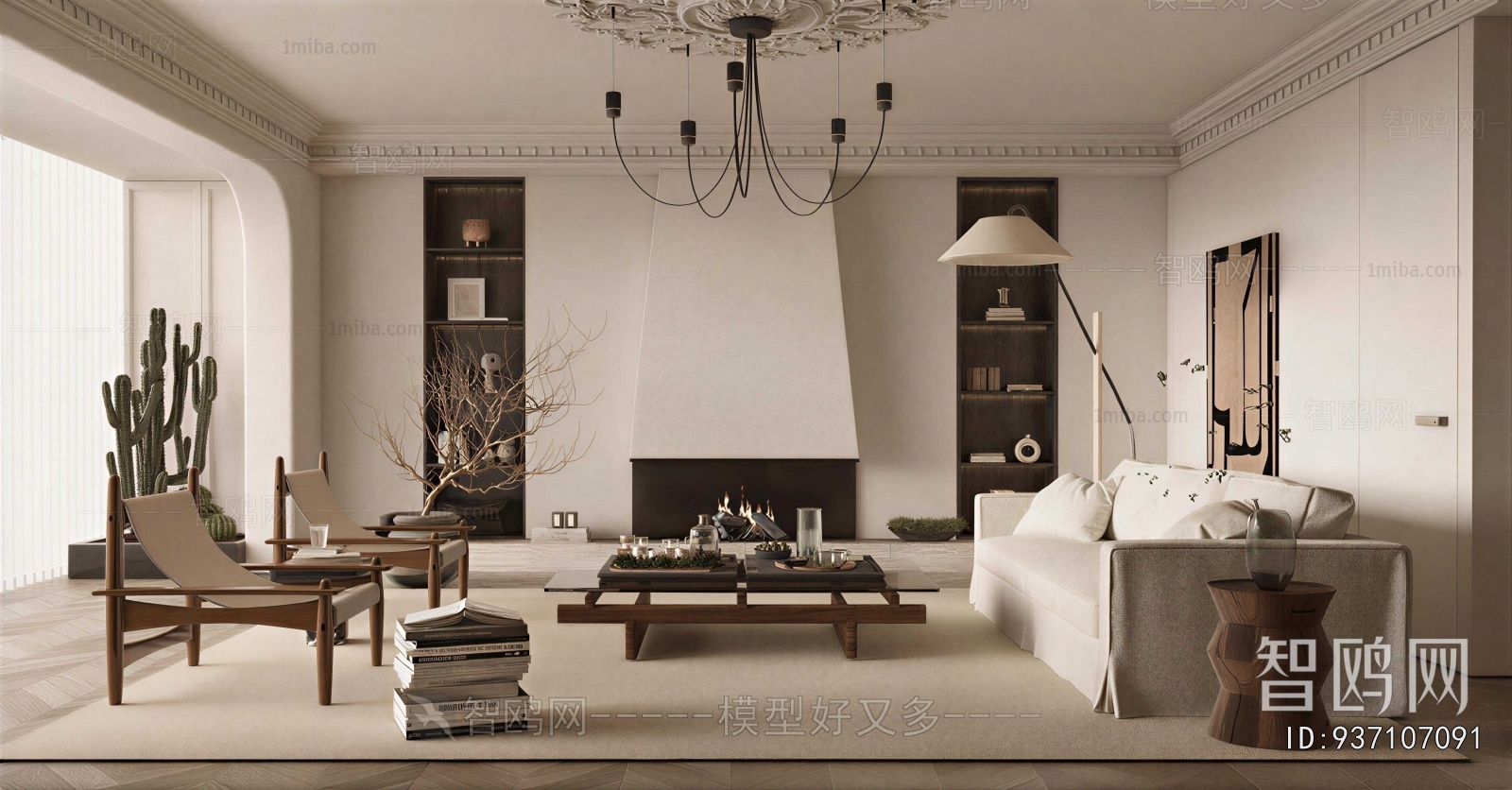 Wabi-sabi Style A Living Room