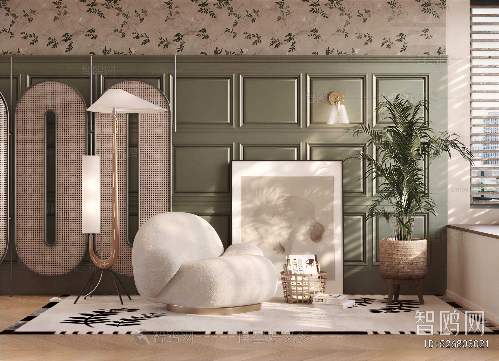 French Style Single Sofa