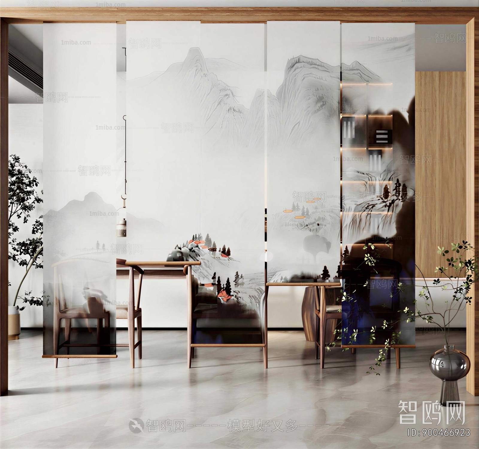 New Chinese Style Door Curtain