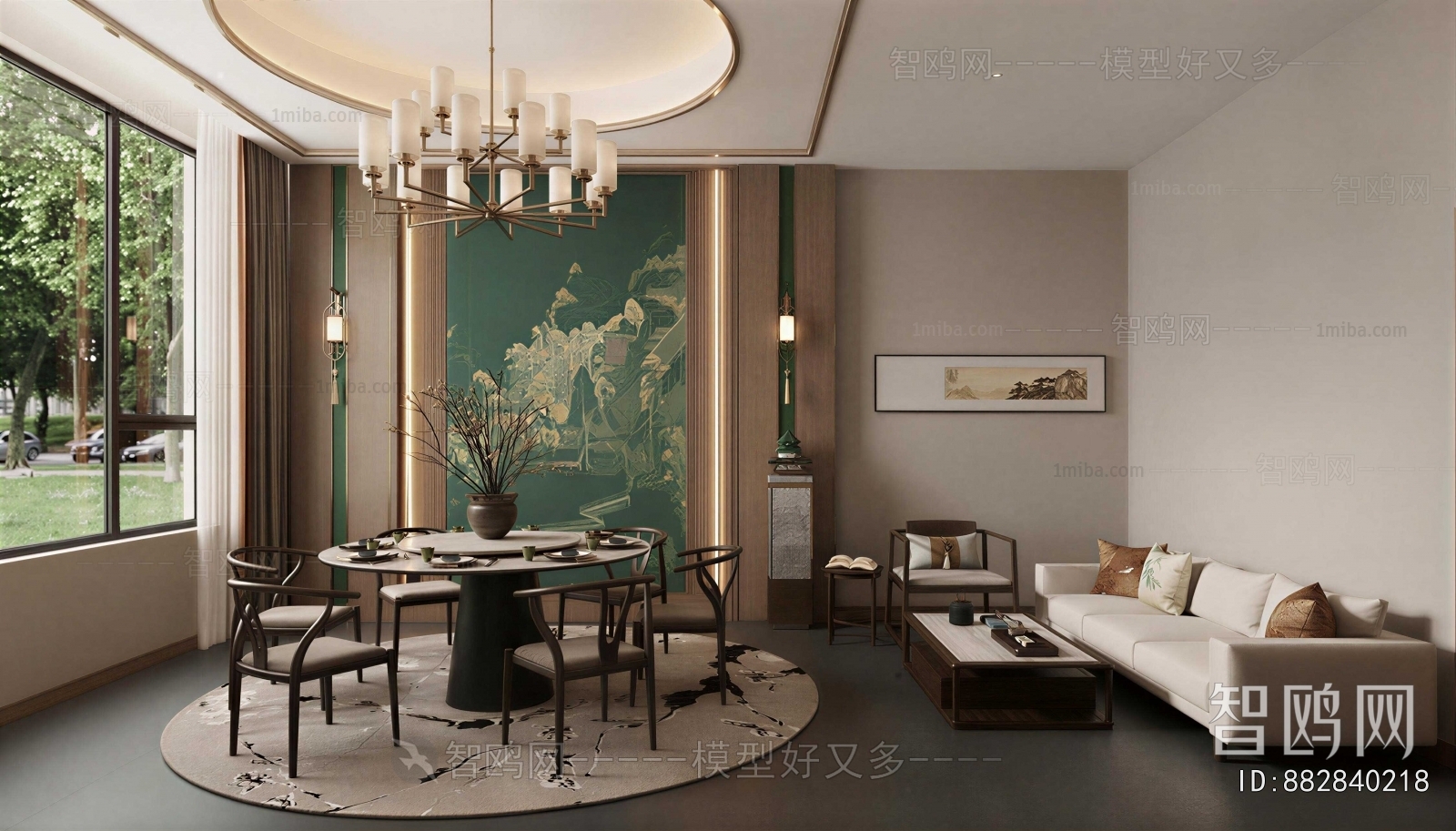 New Chinese Style Chess And Card Room