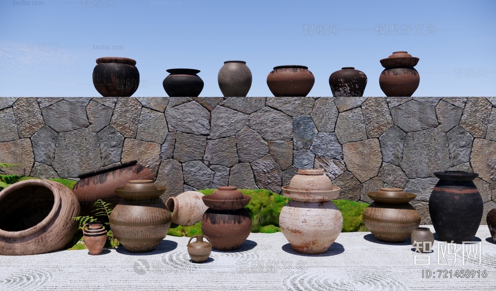 Wabi-sabi Style Clay Pot