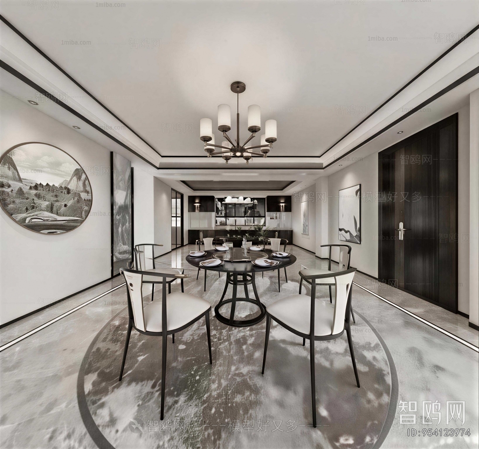 New Chinese Style Dining Room