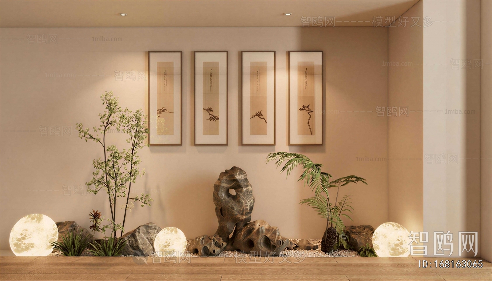 New Chinese Style Plant Landscaping