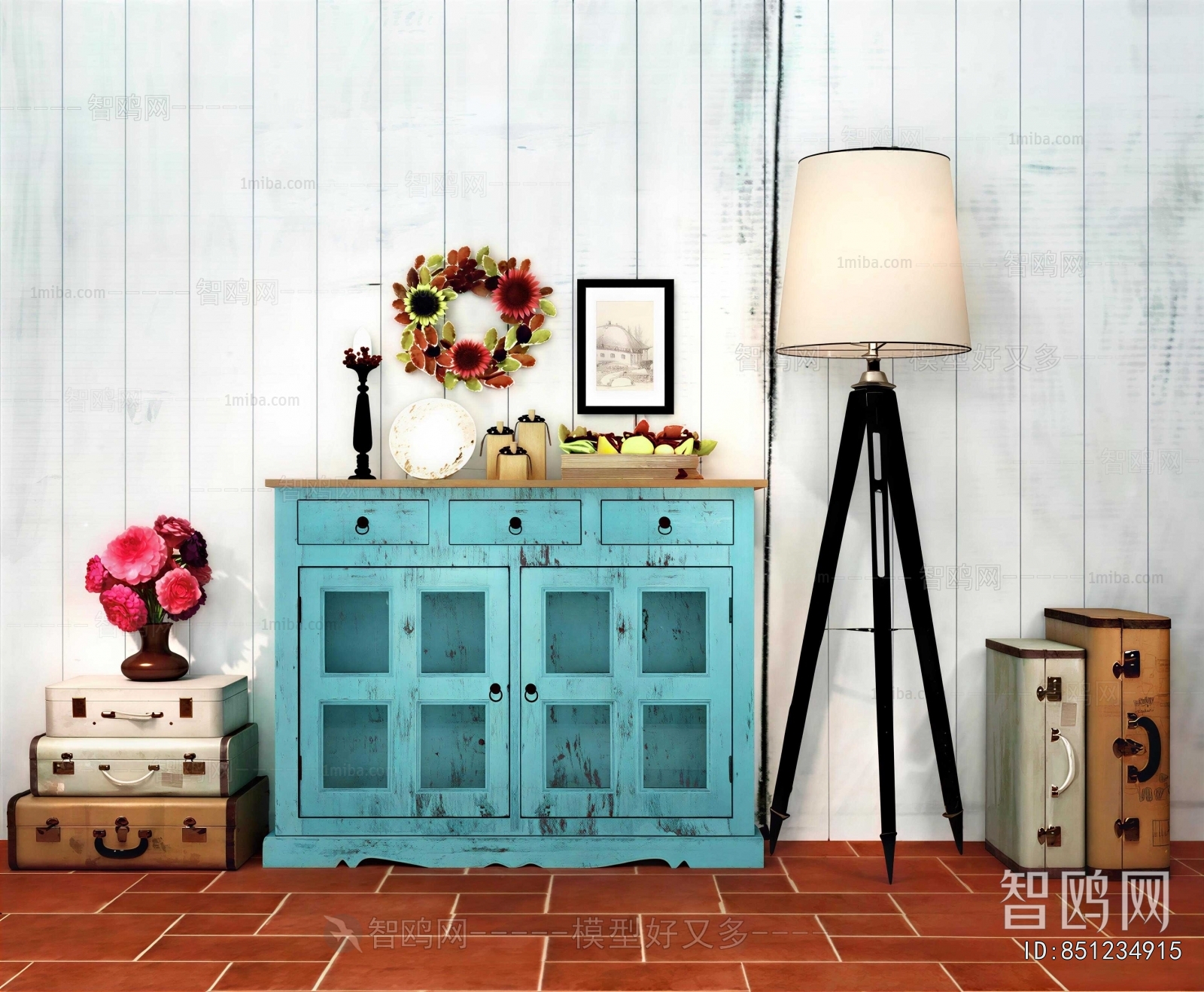 European Style Side Cabinet