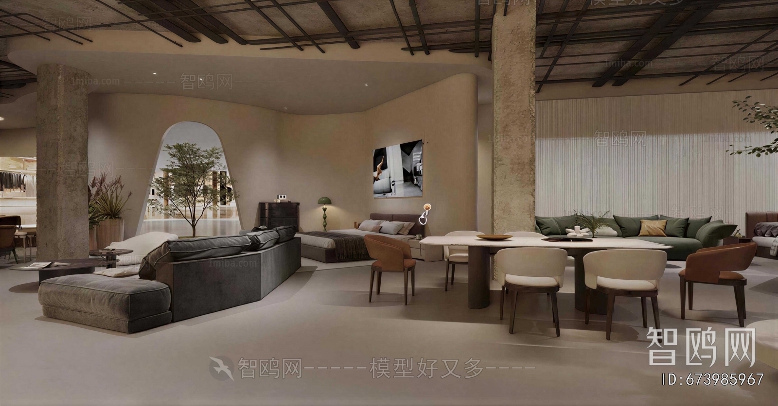 Wabi-sabi Style Exhibition Hall