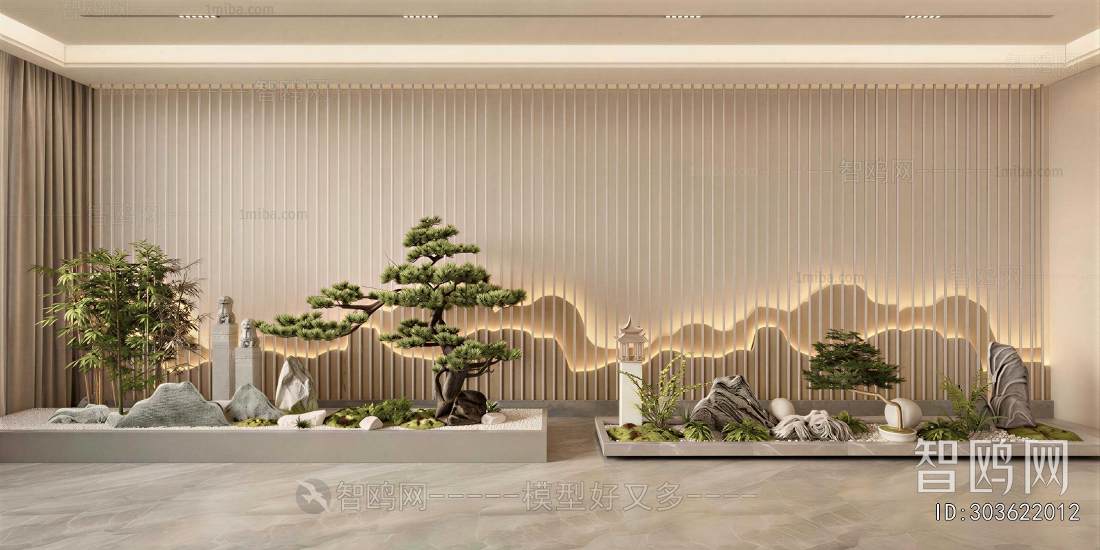 New Chinese Style Plant Landscaping