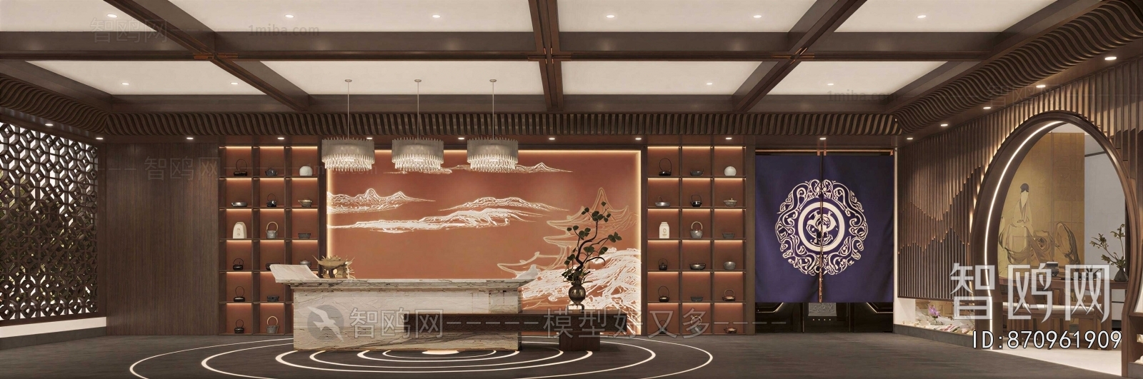 New Chinese Style Teahouse Tea House