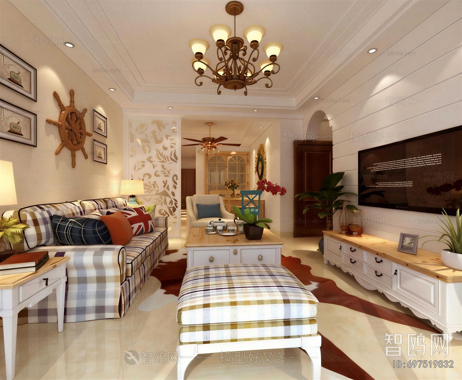 Mediterranean Style A Living Room