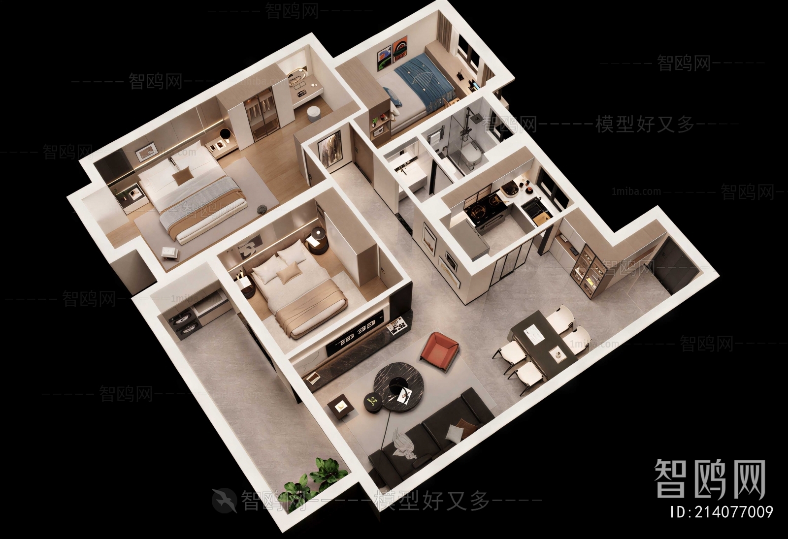 Modern A Bird's-eye View Of Home Decoration