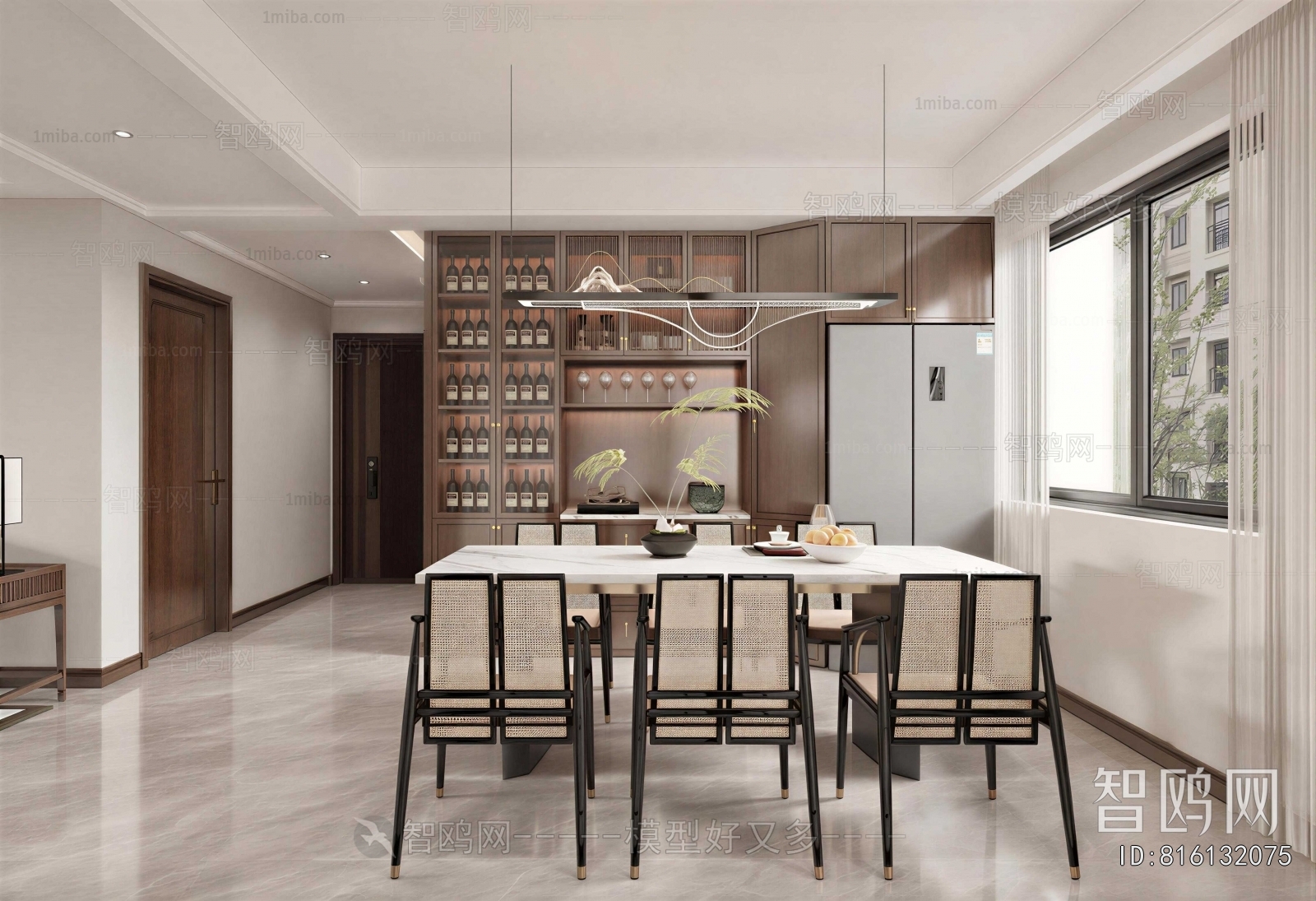 New Chinese Style Dining Room