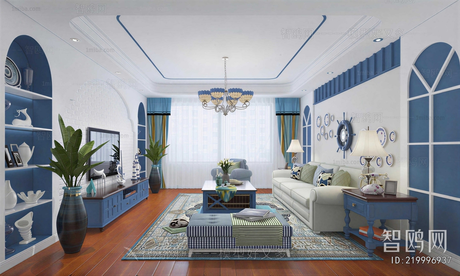 Mediterranean Style A Living Room