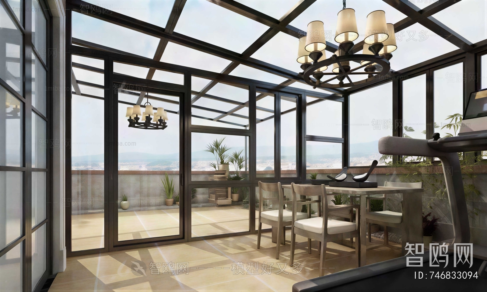 American Style Glass Sun Room