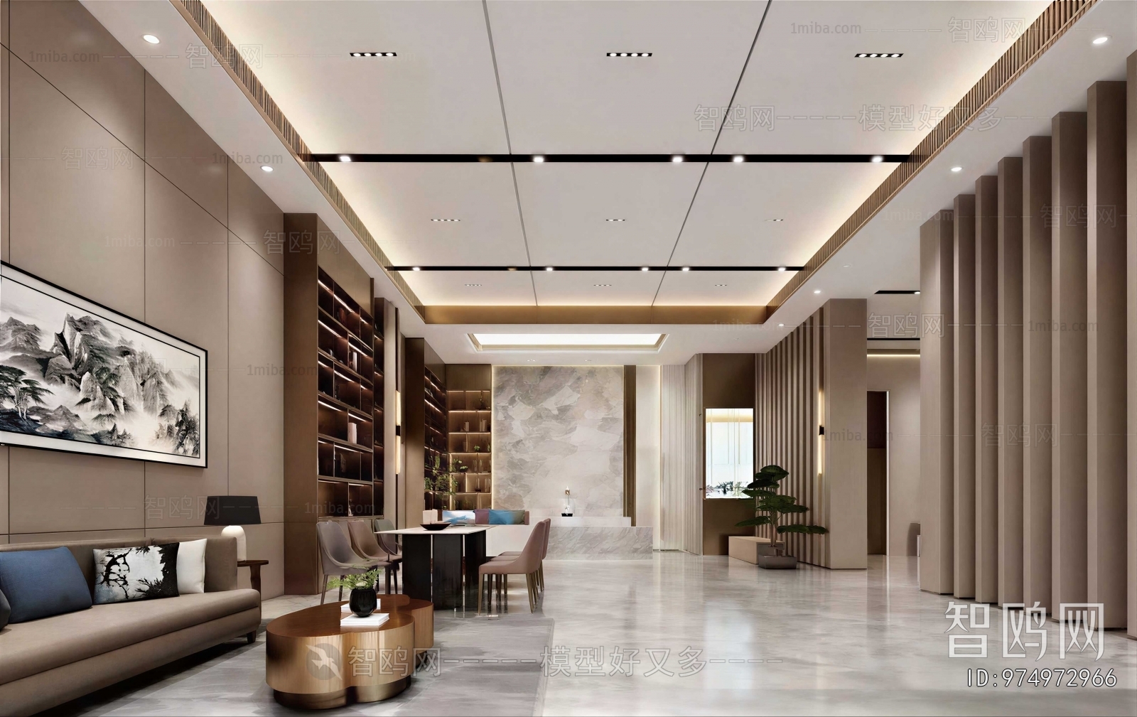 New Chinese Style Lobby Hall