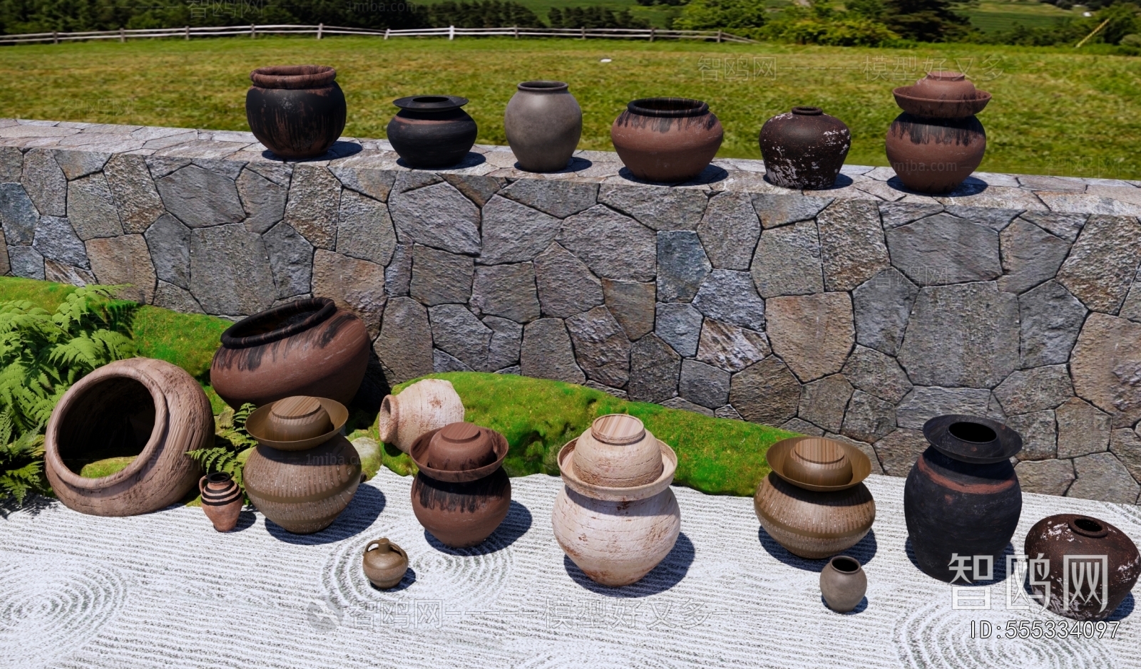 Wabi-sabi Style Clay Pot