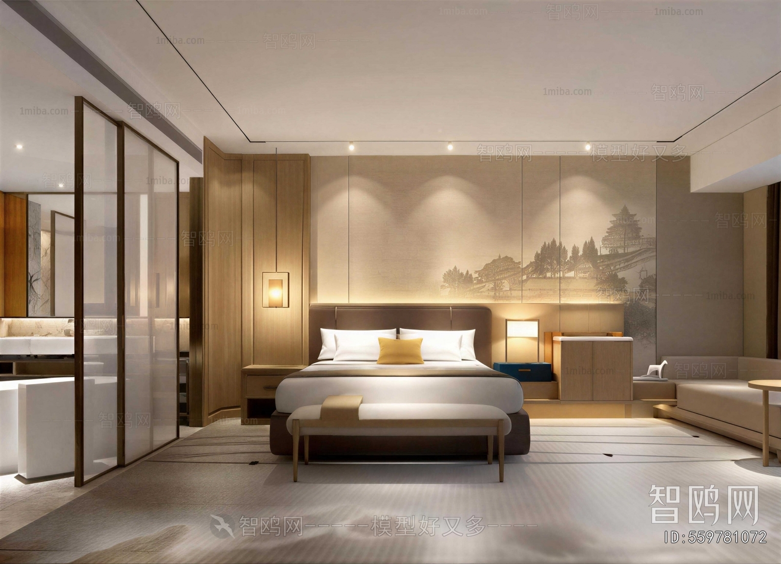 New Chinese Style Guest Room