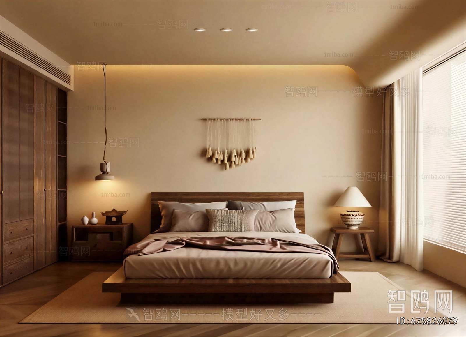 Wabi-sabi Style Bedroom