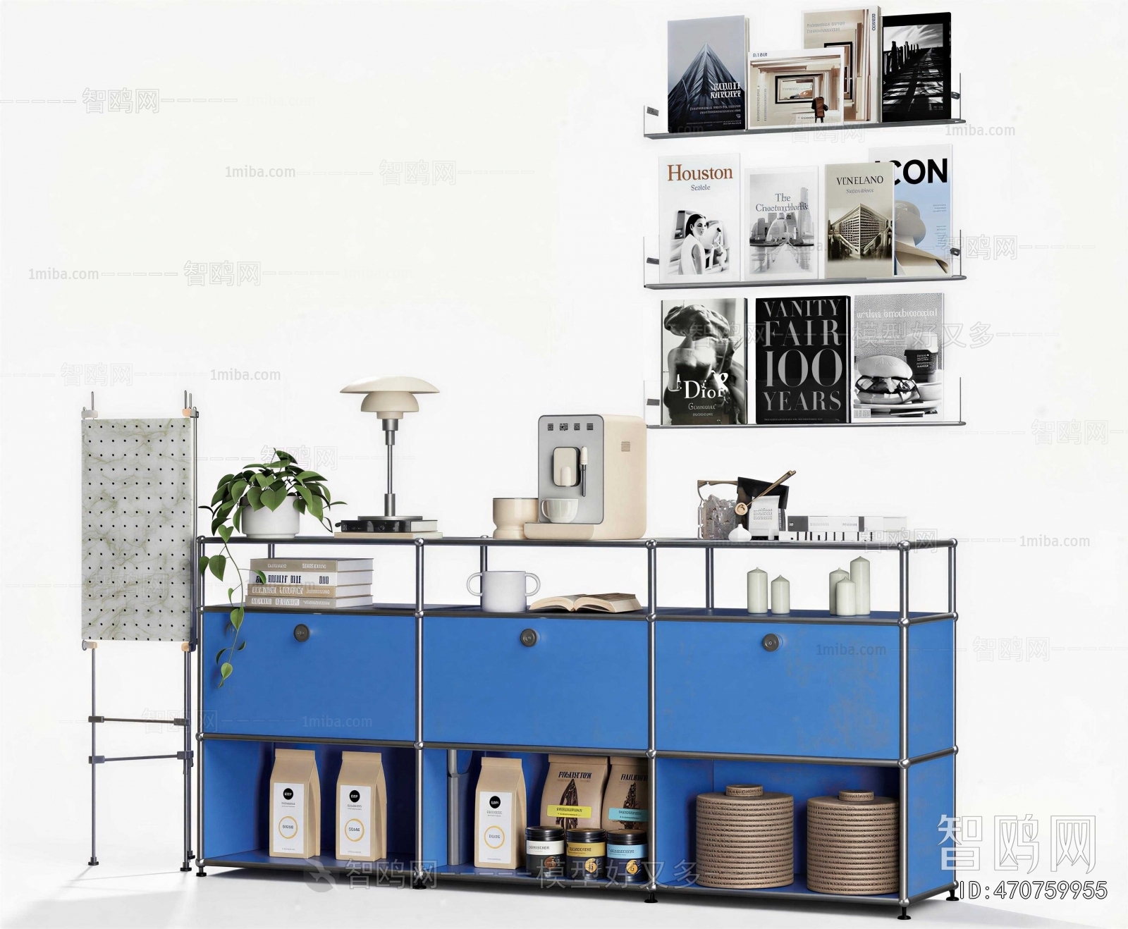 Industrial Style Side Cabinet