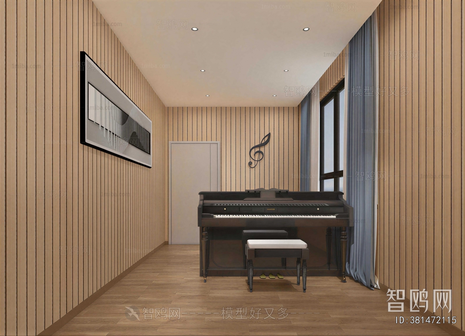 Modern Piano Room