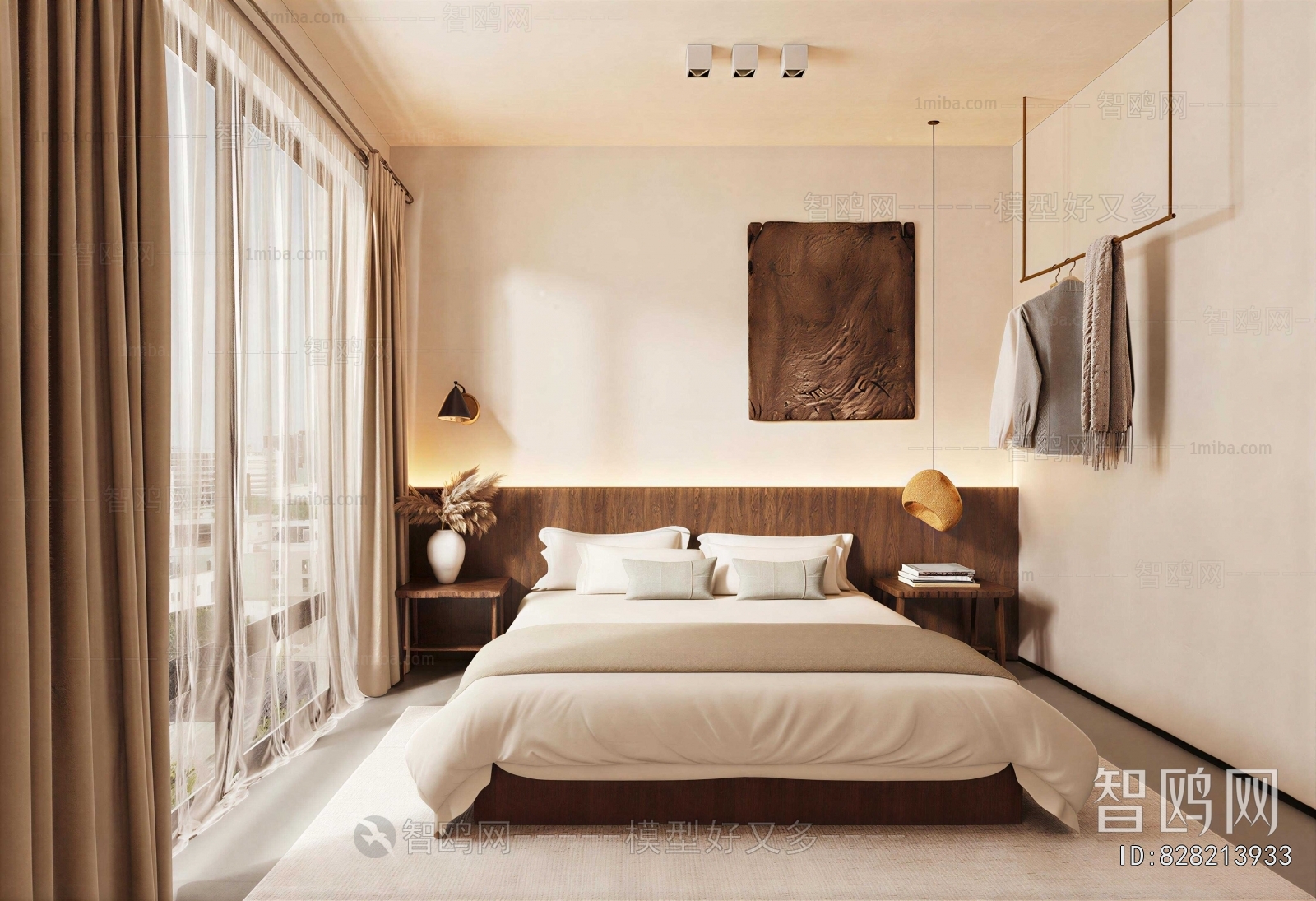 Wabi-sabi Style Bedroom