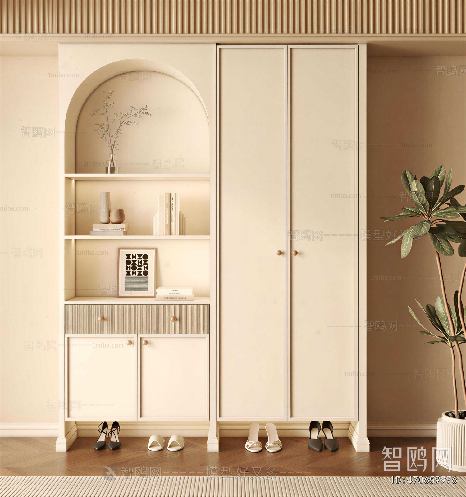 Modern Shoe Cabinet