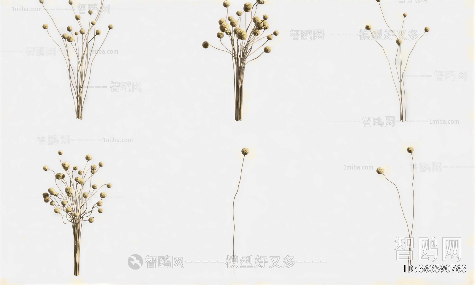 Modern Flowers And Grass
