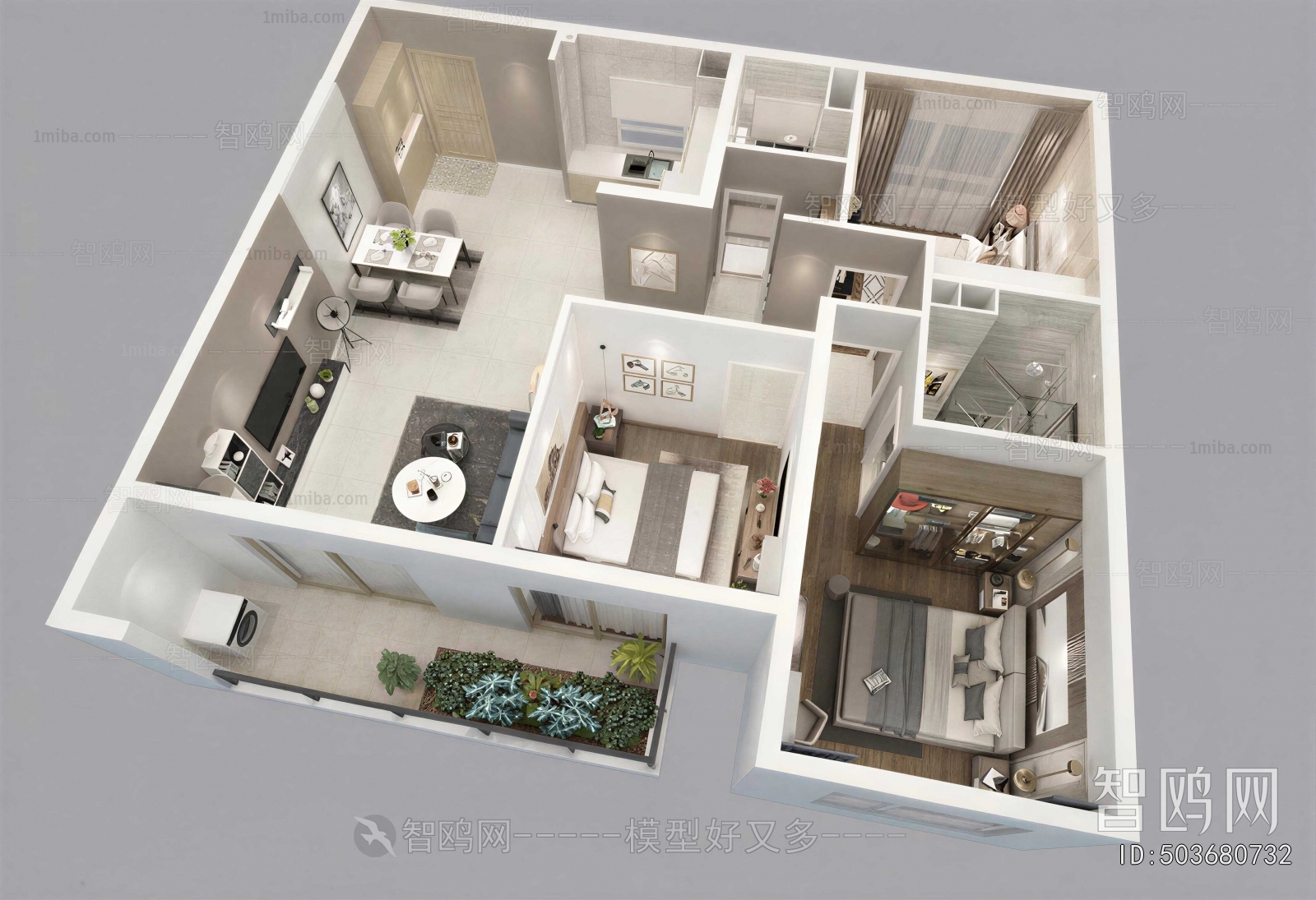 Modern A Bird's-eye View Of Home Decoration