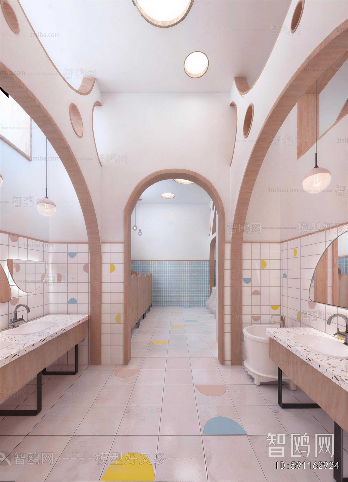 Nordic Style Children's Restroom