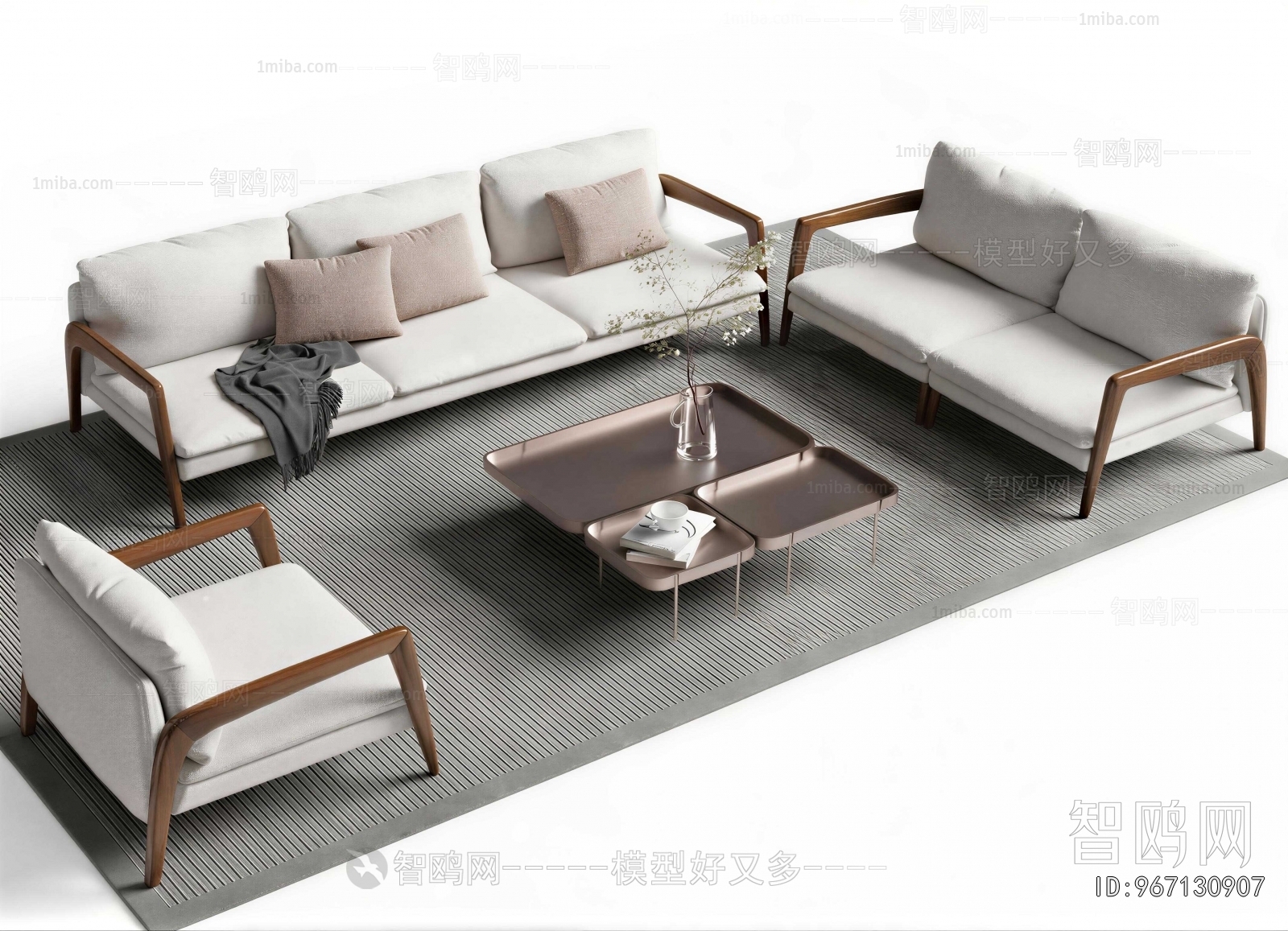 New Chinese Style Sofa Combination