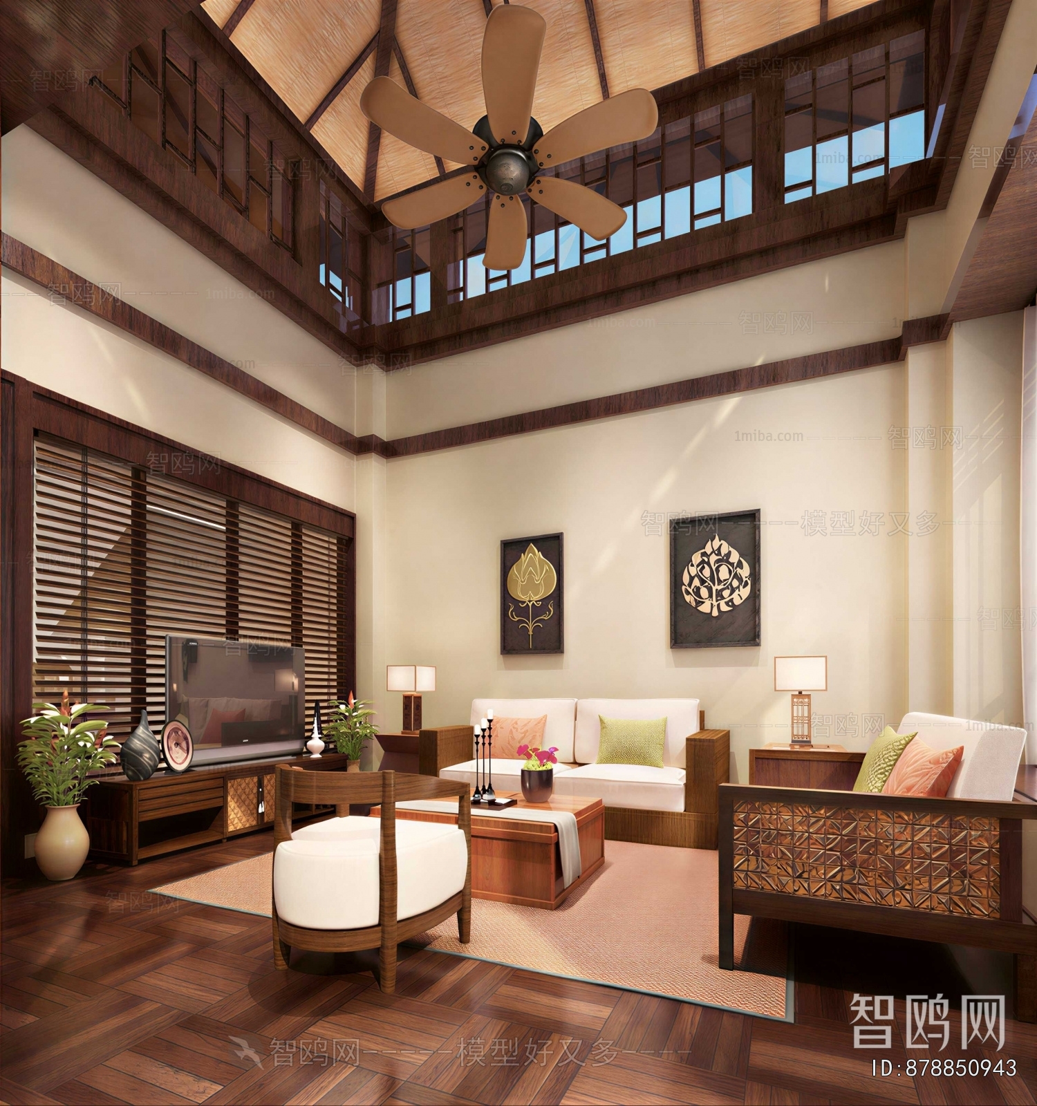 Southeast Asian Style A Living Room