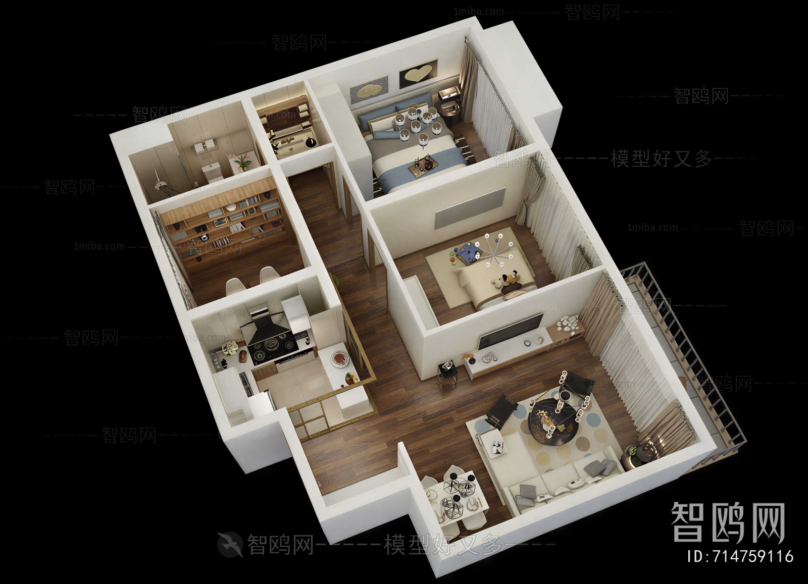 Modern A Bird's-eye View Of Home Decoration