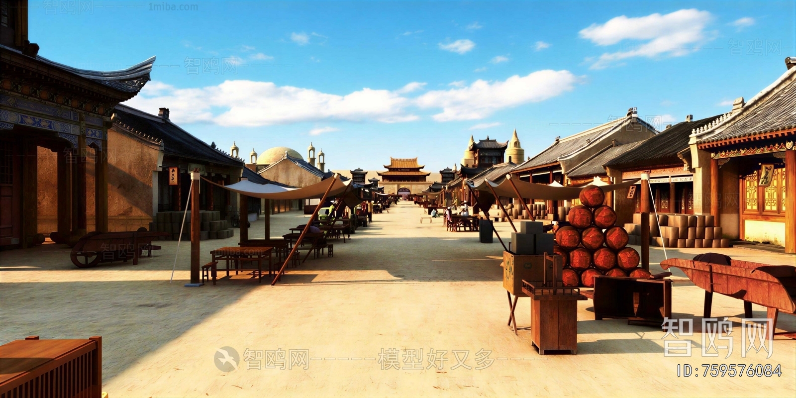 Chinese Style Commercial Street