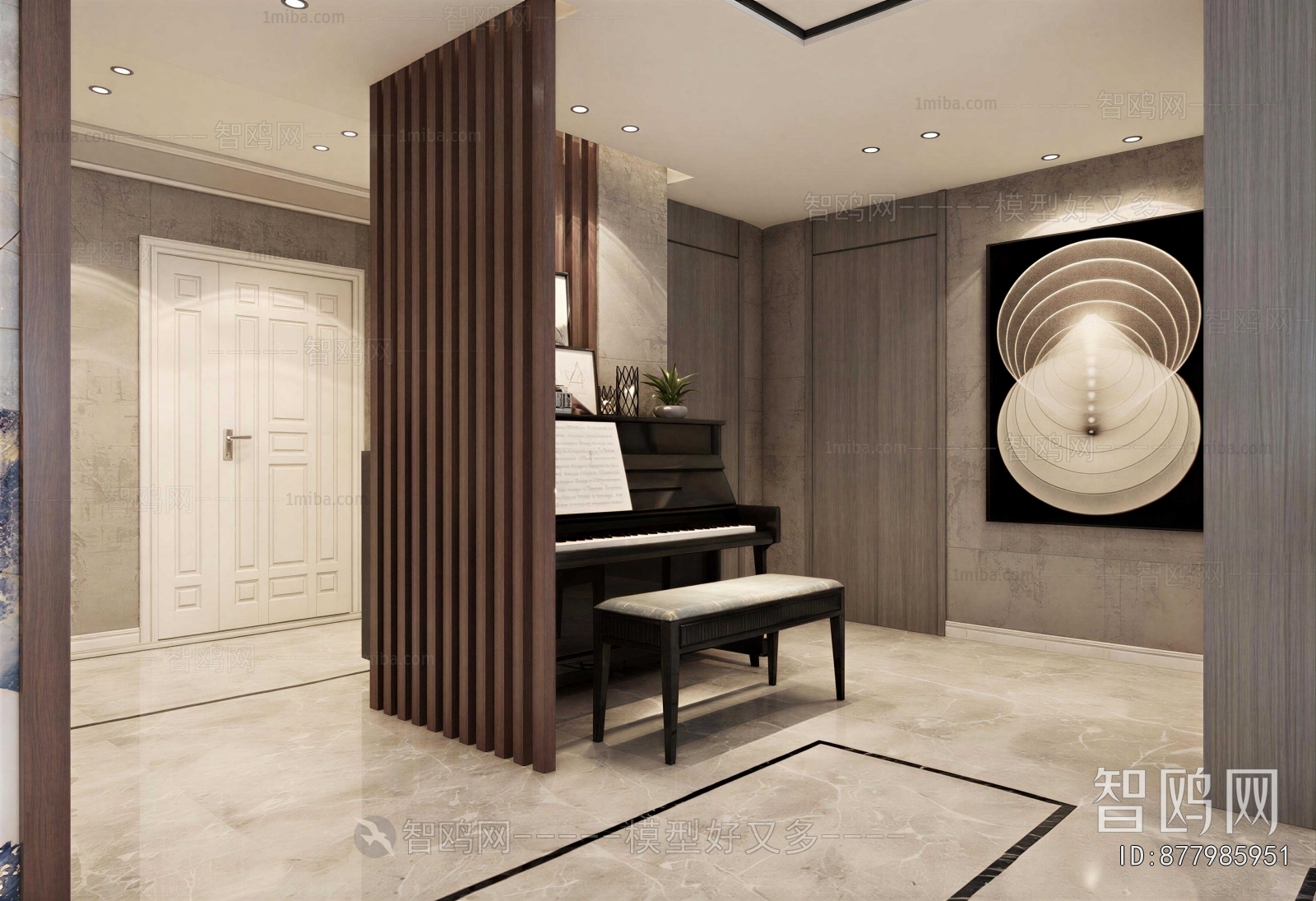 Modern Piano Room