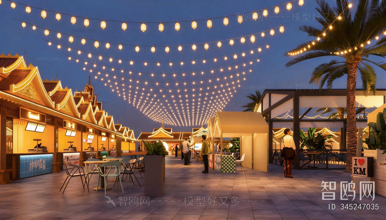 Southeast Asian Style Commercial Street