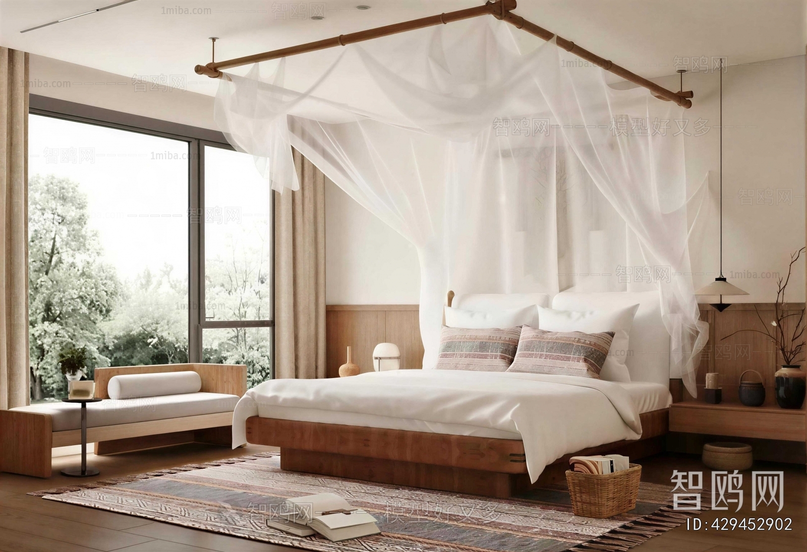 Wabi-sabi Style Bedroom
