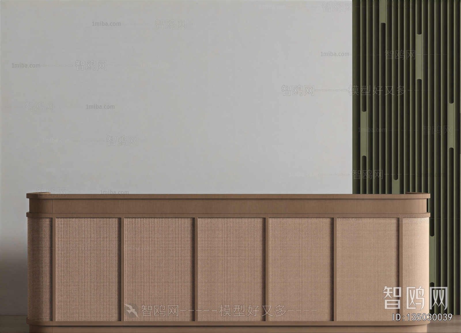 Wabi-sabi Style Reception Desk