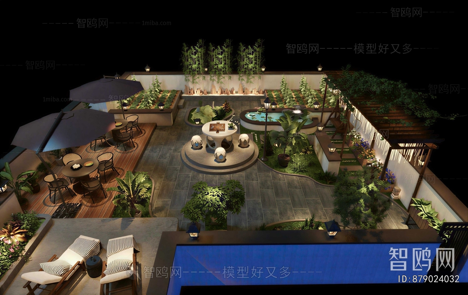 New Chinese Style Courtyard/landscape