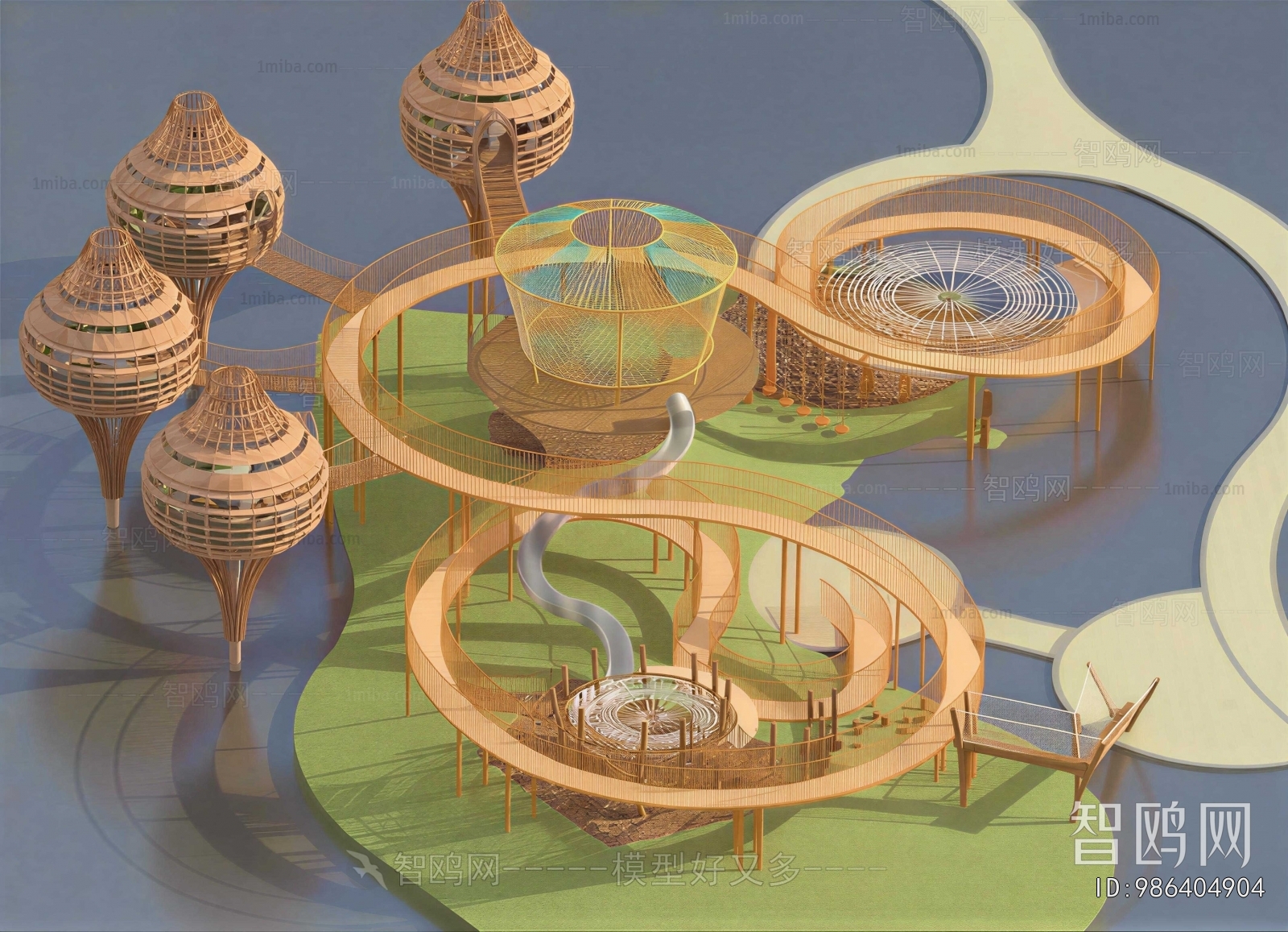 Modern Park Landscape