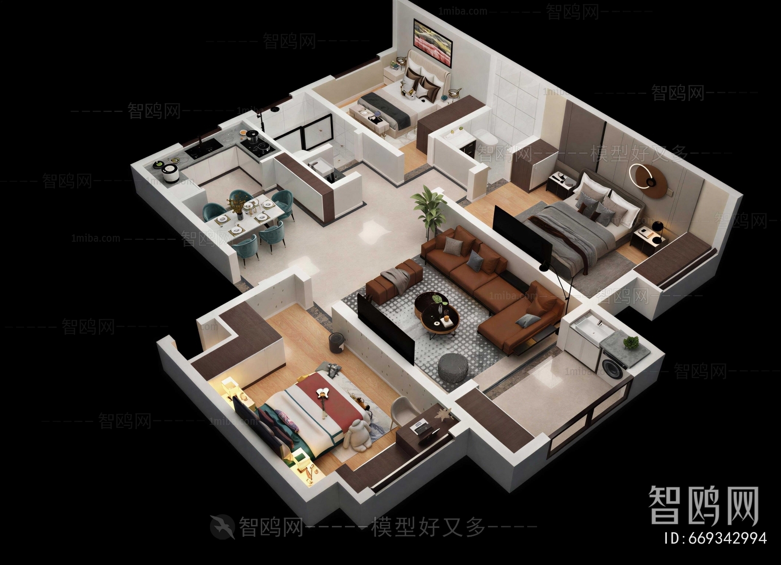 Modern A Bird's-eye View Of Home Decoration