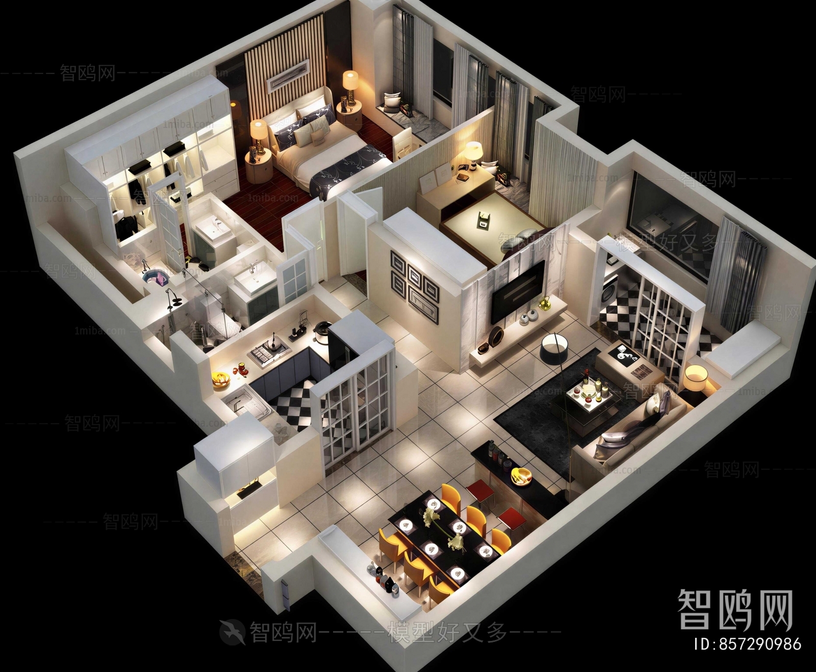 Modern A Bird's-eye View Of Home Decoration