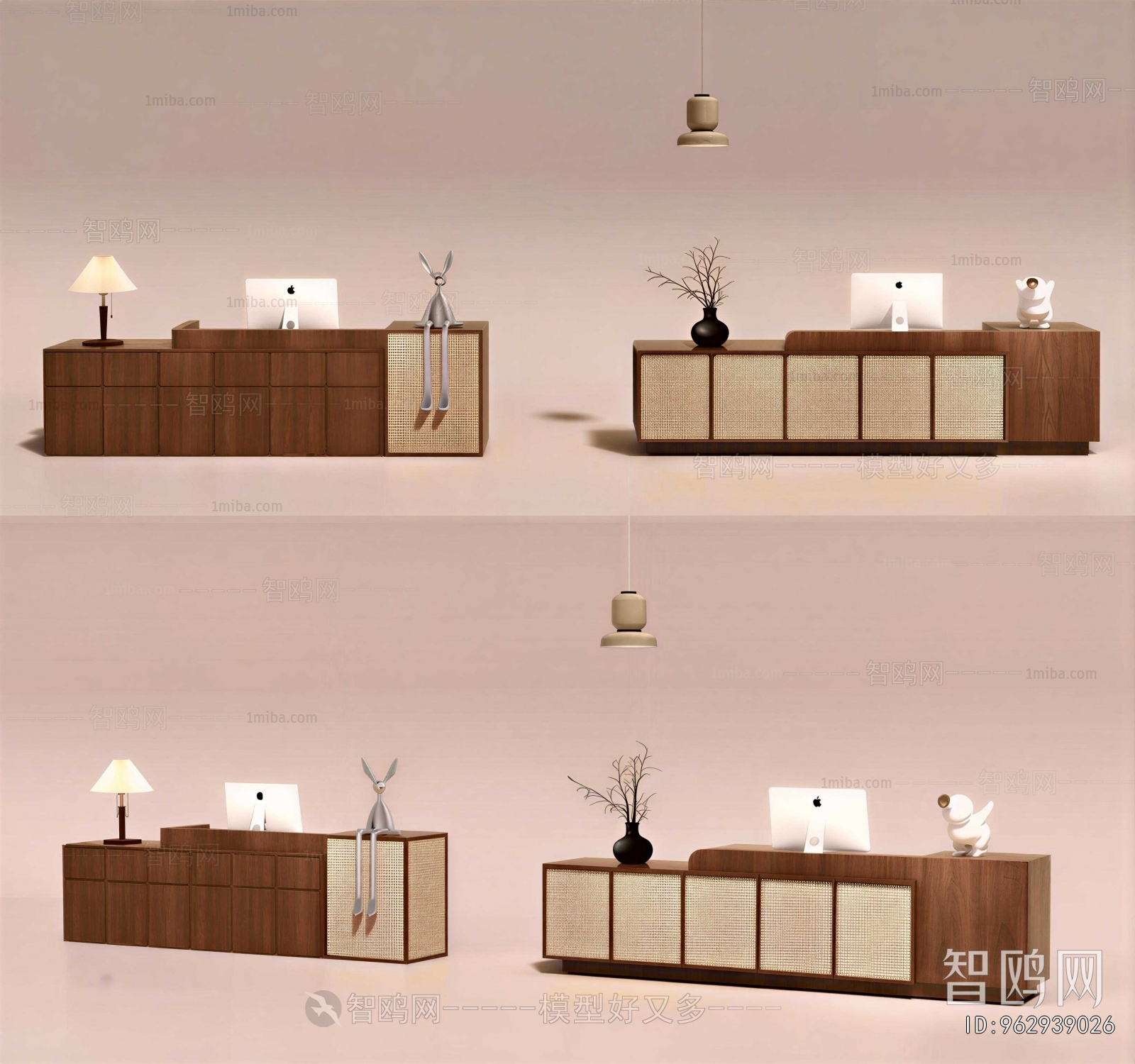 Wabi-sabi Style Reception Desk