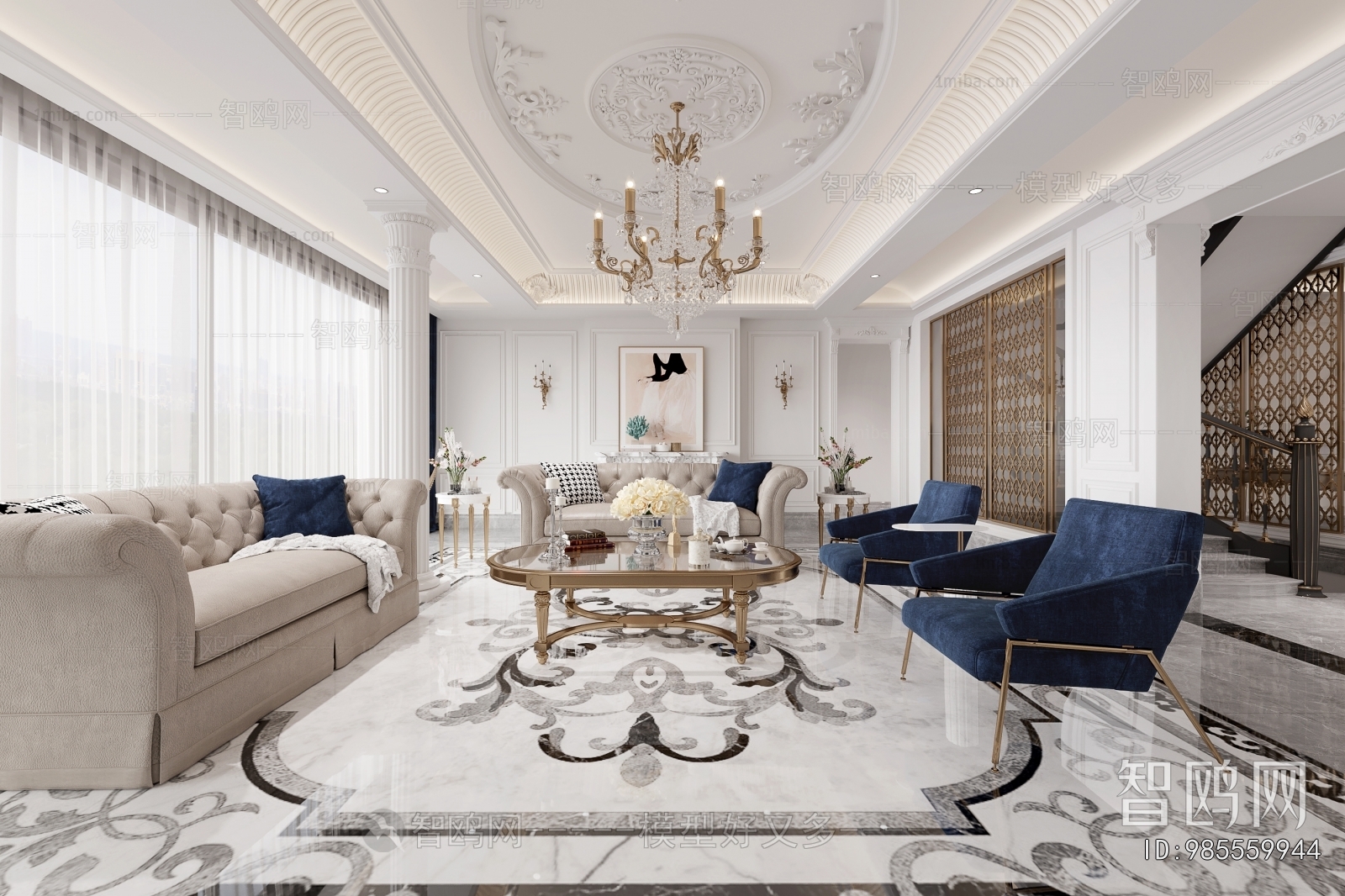 French Style A Living Room