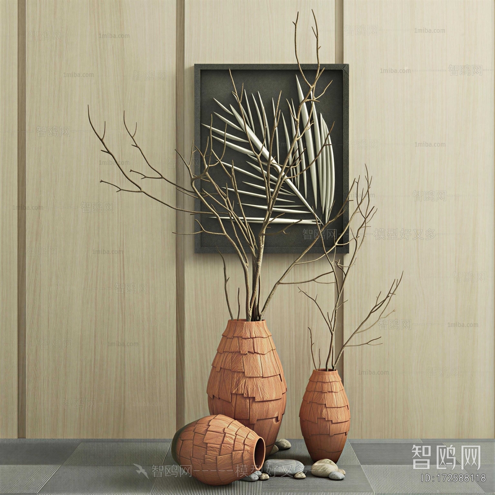 Wabi-sabi Style Dried Branch