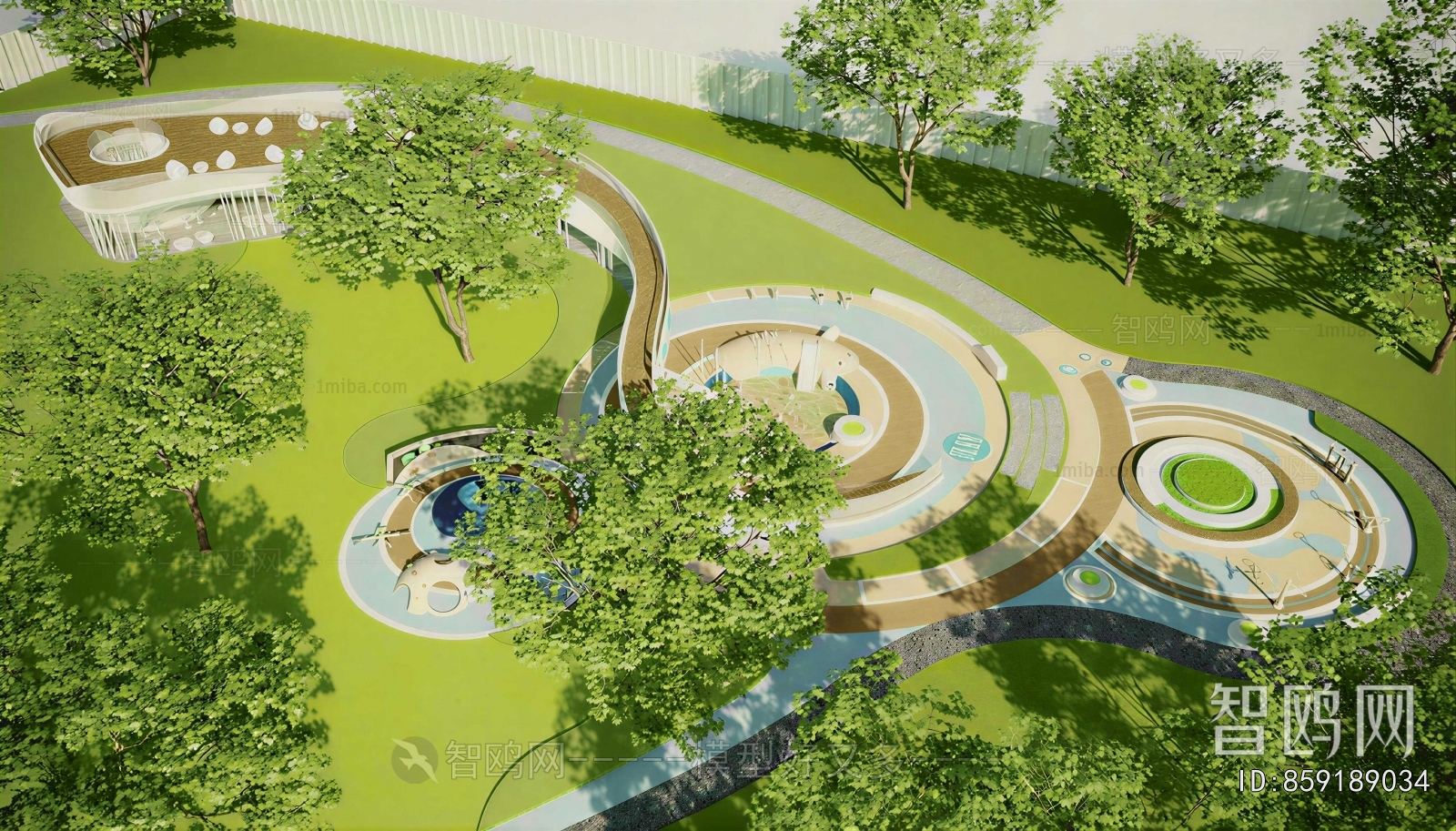 Modern Park Landscape