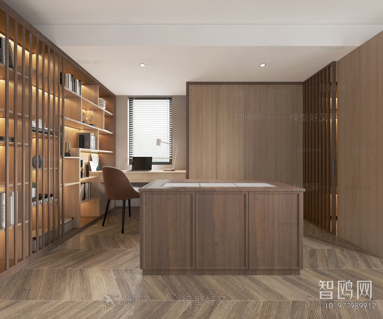 Simple European Style Clothes Storage Area